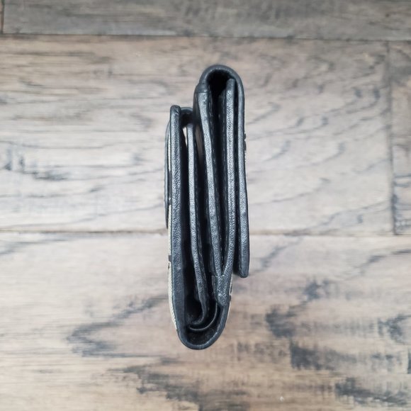 Coach Signature Leather and Canvas Wallet Black Colour - Picture 8 of 10